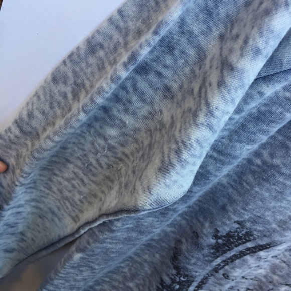 Guess S/M vintage Pullover sweater Blue distressed - Picture 6 of 7